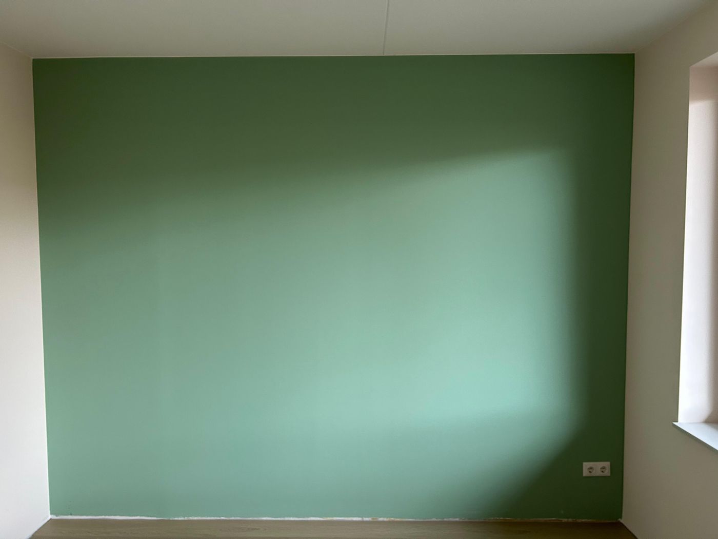 Groene accentmuur